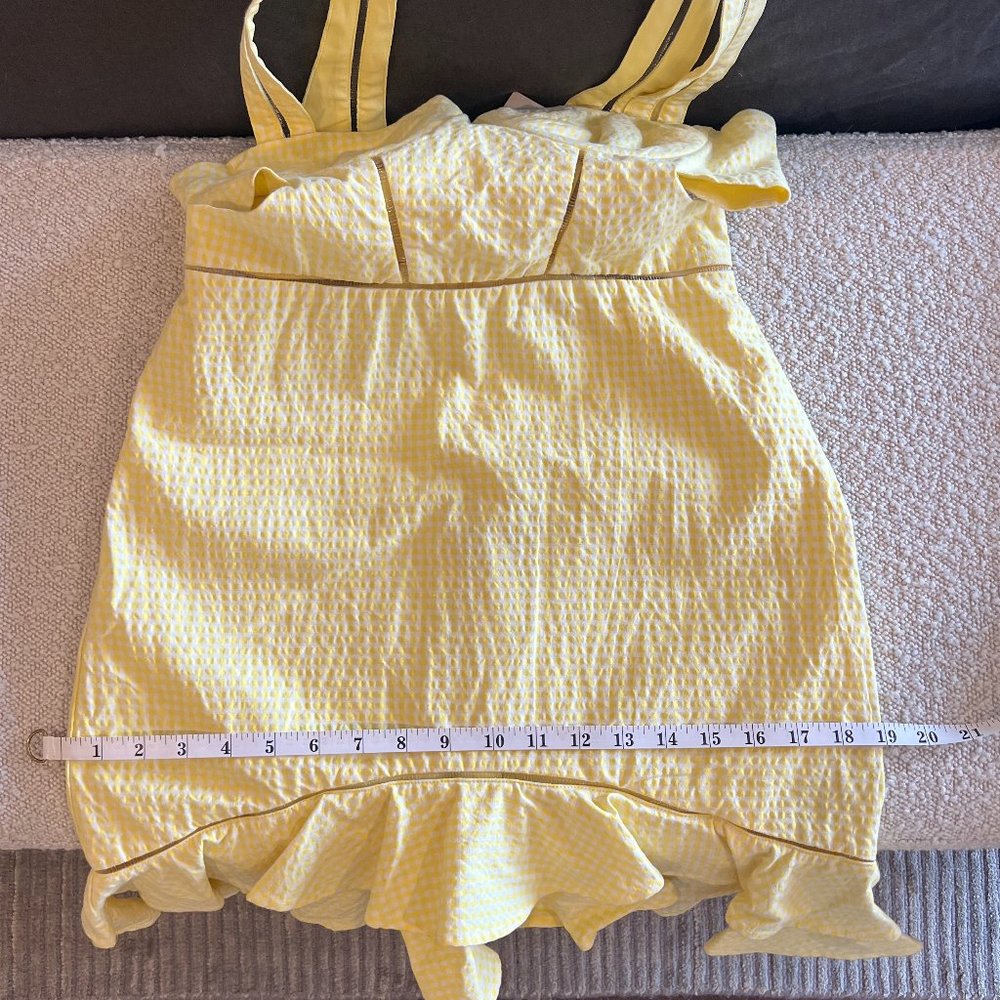 Jonathan Simkhai Yellow Ruffle Mini Dress - Picture 11 of 11